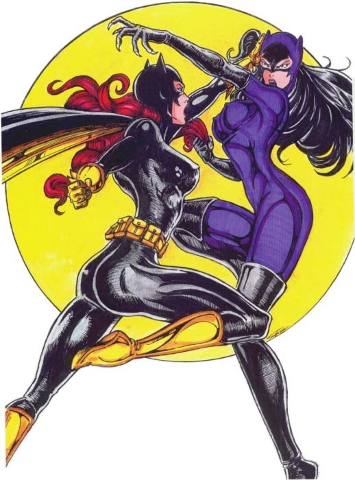 Batgirl Vs Catwoman In Peter Temple S March 2006 Comic Characters